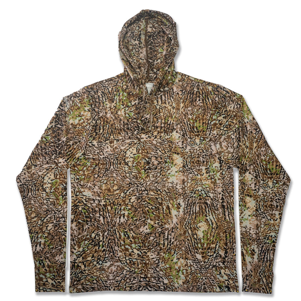 Air-X Camo Pattern Hooded Performance Shirts with Repel X