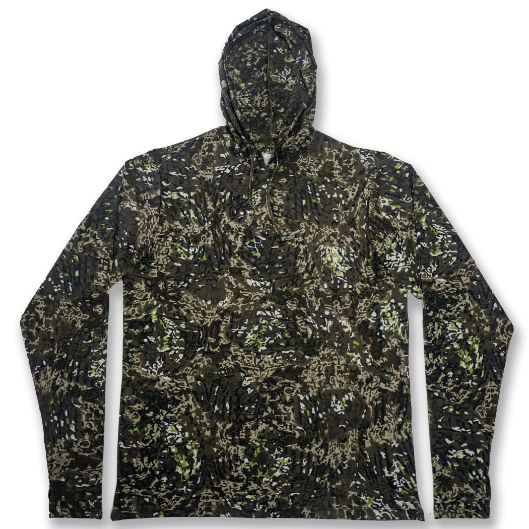Air-X Camo Pattern Hooded Performance Shirts with Repel X