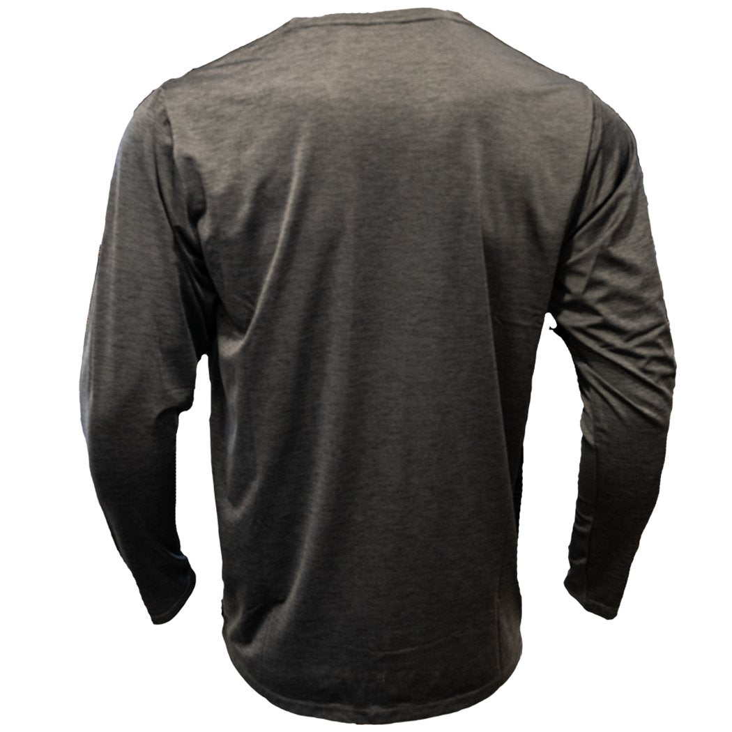 Air-X Performance Long Sleeve Shirt with Repel X - Xotic Camo & Fishing Gear -LSK101S-FLINT