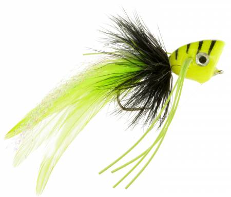 Hard Popper - Chartreuse size 2 - Xotic Camo & Fishing Gear -B-HPCH-size_2