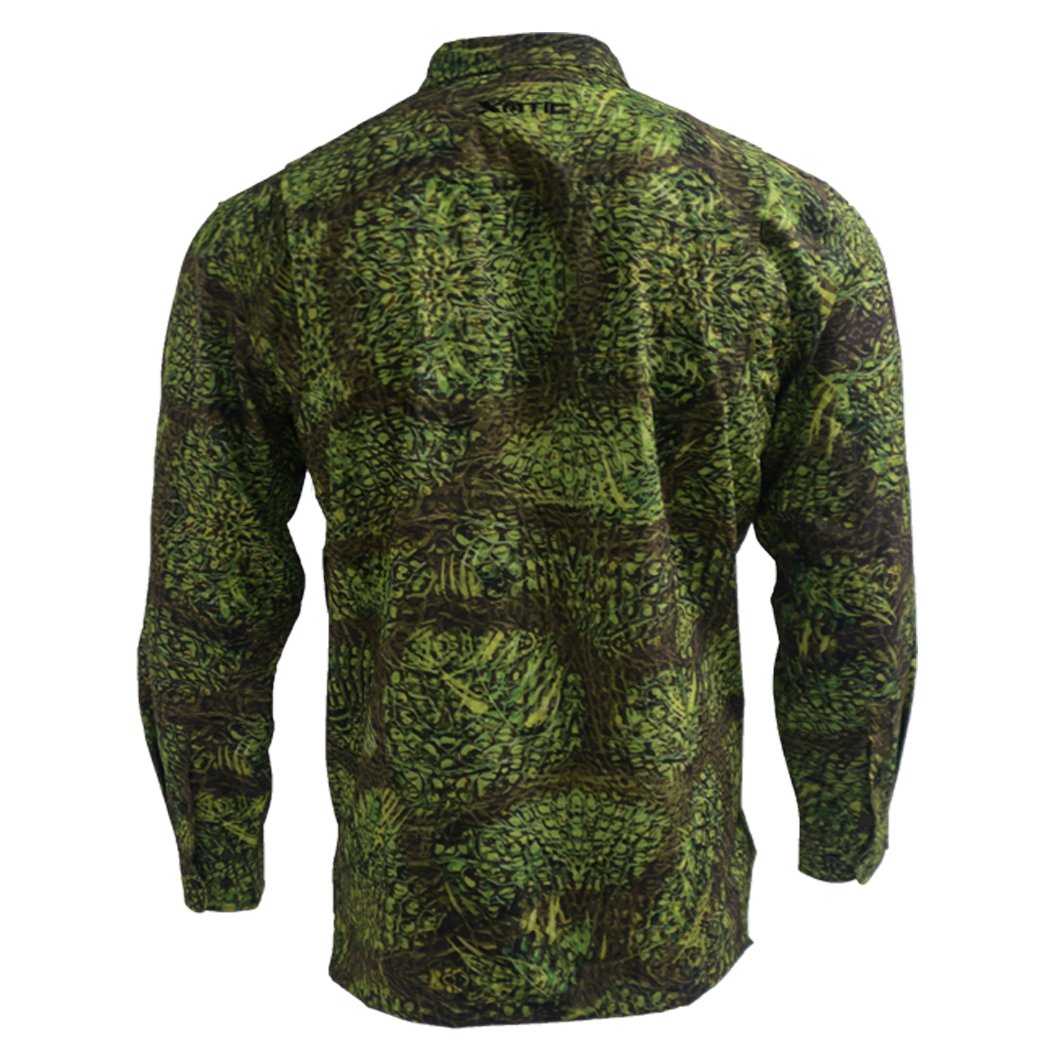 Long Sleeve Hunting Button Down w/ REPEL-X - Xotic Camo & Fishing Gear -OGLSBD100S