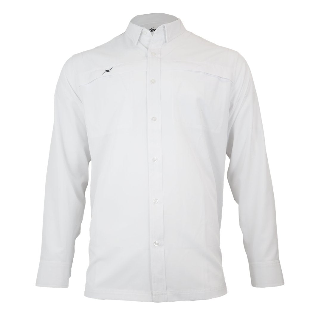 Long Sleeve Solid Lifestyle Button Down w/ REPEL-X - Xotic Camo & Fishing Gear -WRXLSBD100S
