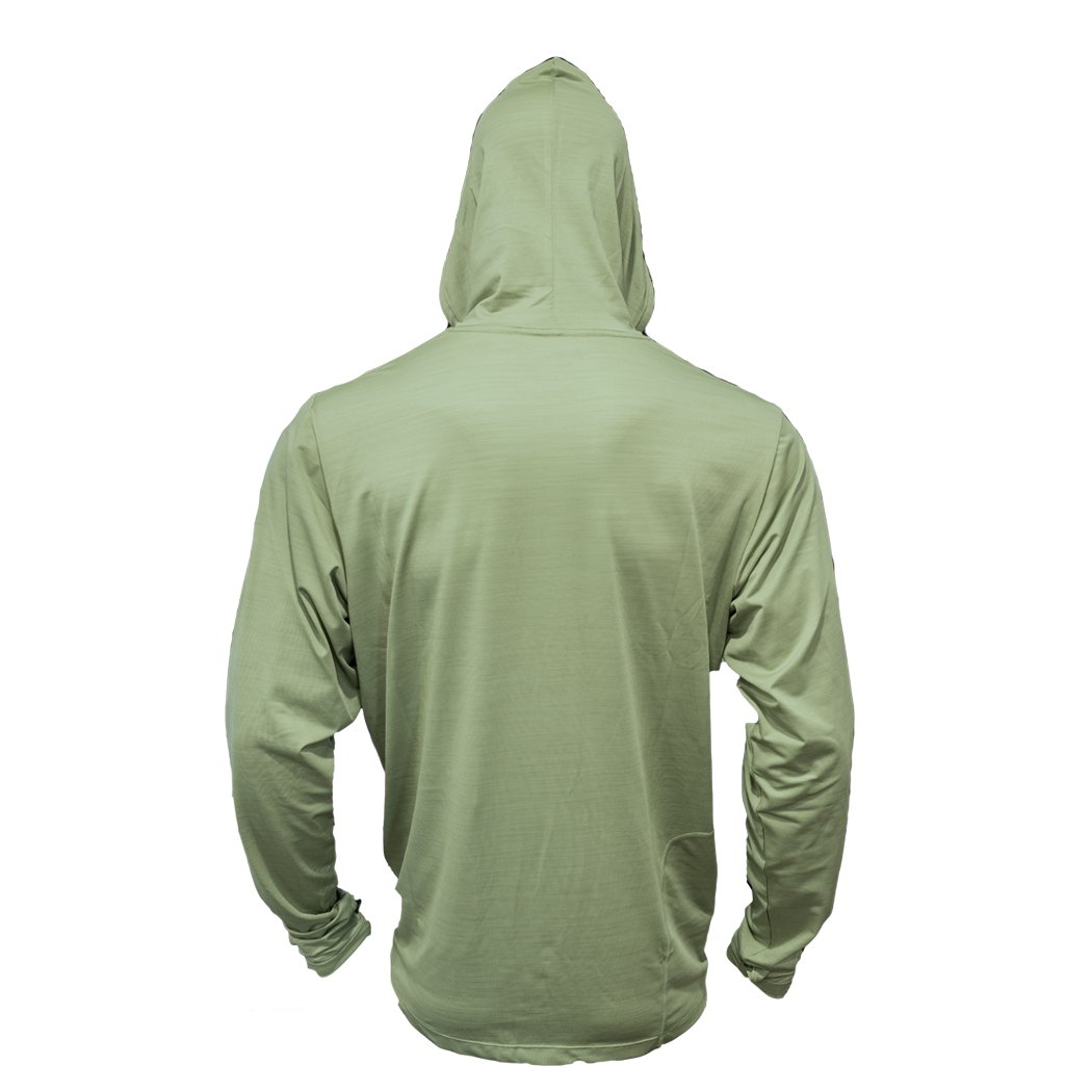 Air-X Hooded Performance Shirts with Repel X - Xotic Camo & Fishing Gear -HK101S-SWAMP
