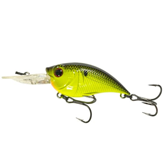 6sense fishing lures 6th Sense Curve 55 Chartreuse Black Back