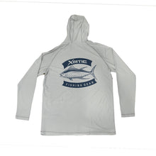 Load image into Gallery viewer, Grey Hooded Performance Repel X - Tuna - Xotic Camo &amp; Fishing Gear -
