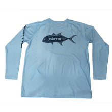 Load image into Gallery viewer, Light Blue Long Sleeve Performance Shirt with Repel X - Jack - Xotic Camo &amp; Fishing Gear -