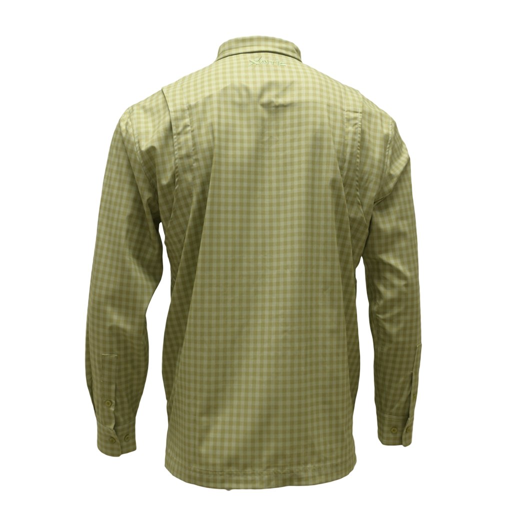Long Sleeve Patterned Lifestyle Button Down w/ REPEL-X - Xotic Camo & Fishing Gear -SLSLSBD101S-C7