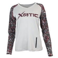 Load image into Gallery viewer, Long Sleeve Women&#39;s Performance Shirt - Xotic Camo &amp; Fishing Gear -WAGGBLSPS100S-NT