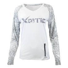 Load image into Gallery viewer, Long Sleeve Women&#39;s Performance Shirt - Xotic Camo &amp; Fishing Gear -AWBLSPS101S-C3b-NT