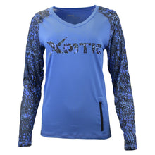 Load image into Gallery viewer, Long Sleeve Women&#39;s Performance Shirt - Xotic Camo &amp; Fishing Gear -WBWBBLSPS101S-C3-NT