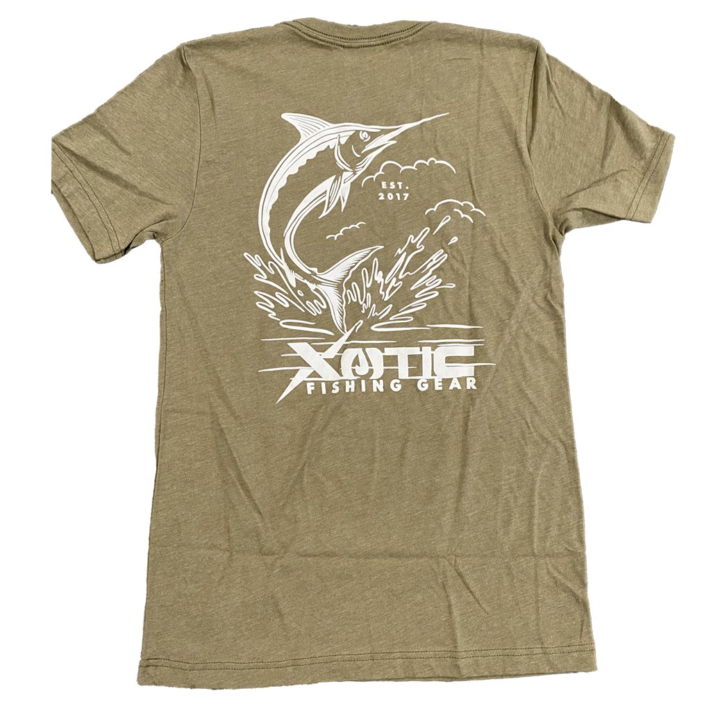 Marlin T-Shirt Olive - Xotic Camo & Fishing Gear -200HOL0A1