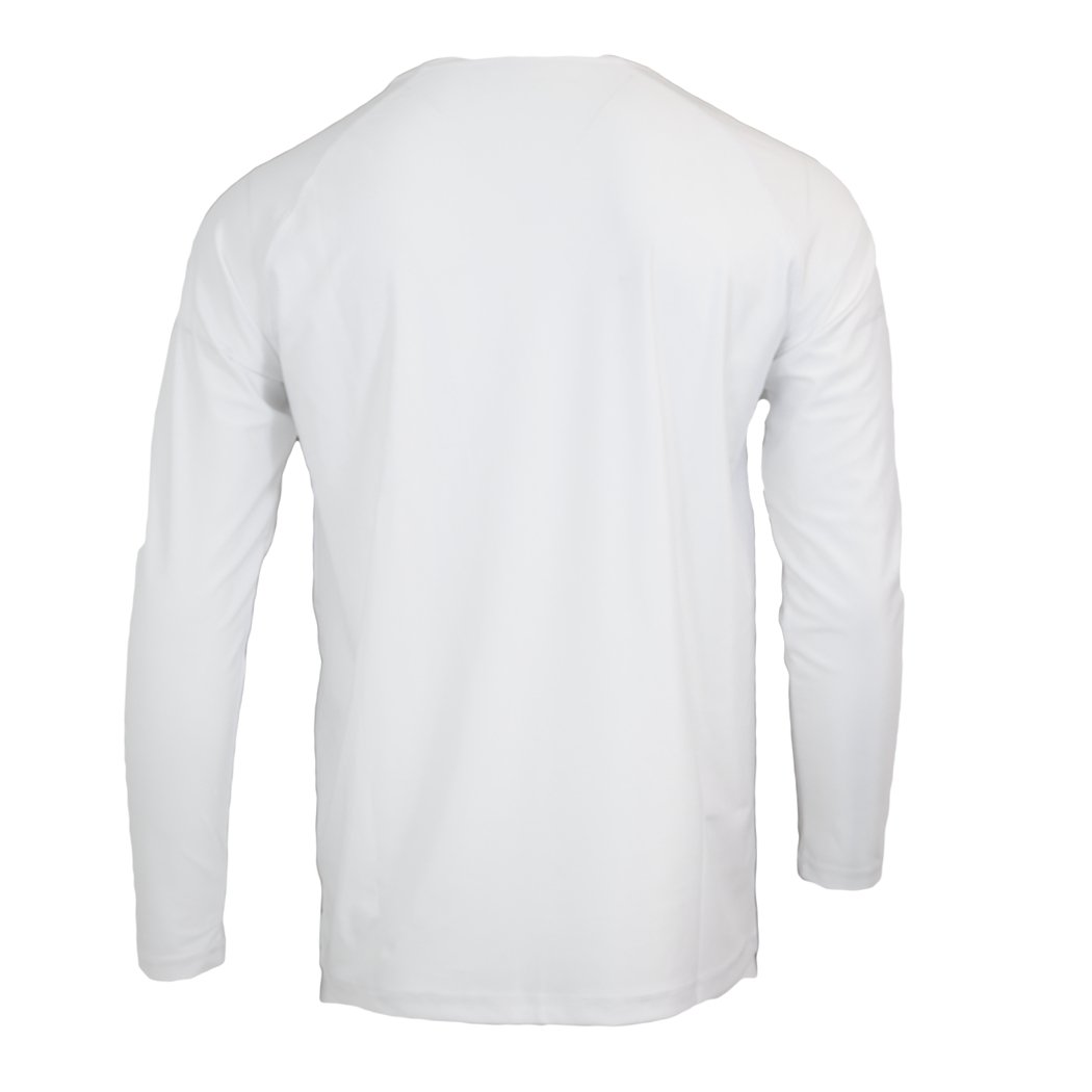 White Performance Fishing Shirt - Custom-Long Sleeve Performance Shirt-Xotic Camo & Fishing Gear