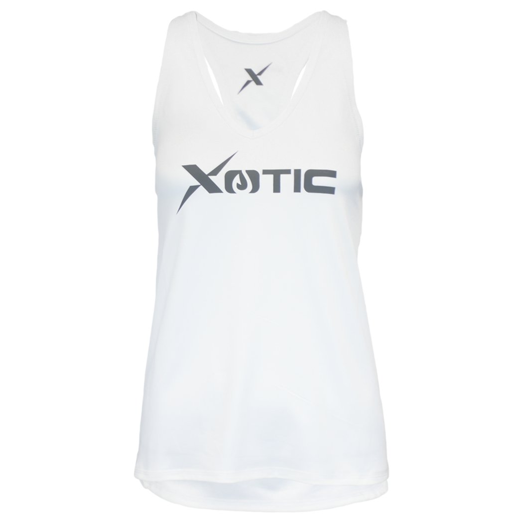 Women's White Performance Fishing Tank Top-Tank Top-Xotic Camo & Fishing Gear
